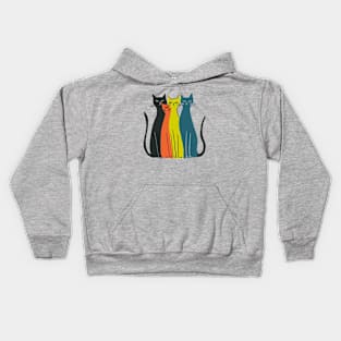 Colorful cats Kids Hoodie